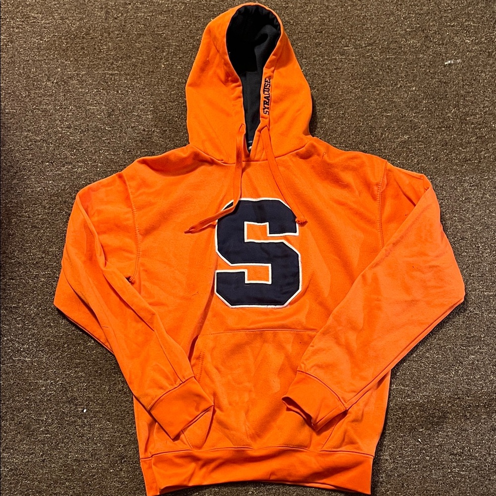 Orange Hoodie with 'S' Logo